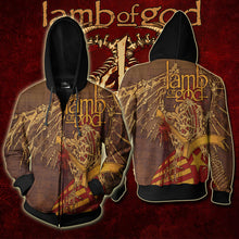 lamb of god zip hoodie