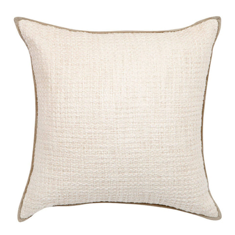 Double Boucle Cushion in White by Sounds Like Home