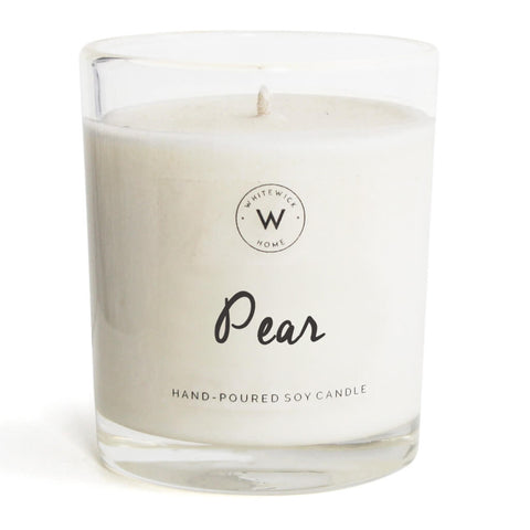 Glass Soy Candle - Pear, Medium by Whitewick Home
