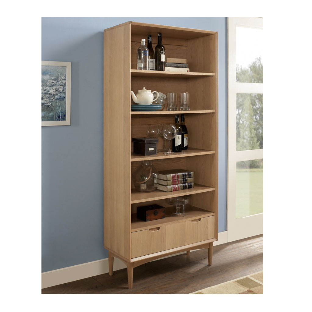 Ingrid Scandinavian Wooden Bookcase - The Design Edit