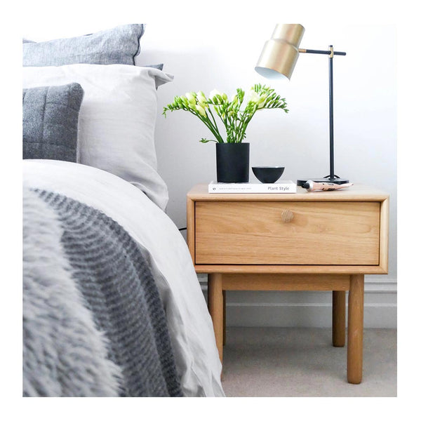 Natsumi Modern Japanese Wooden Bedside Table - The Design Edit ...