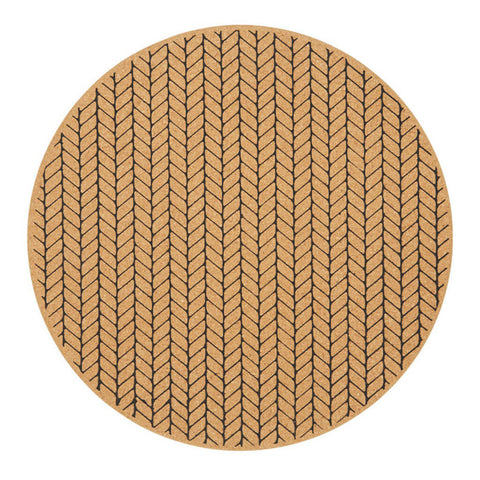 Moore Cork Placemat in Black by Amalfi