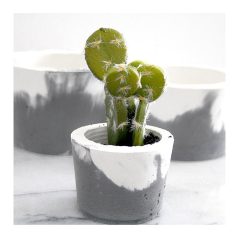 Concrete Succulent Pot - Small, Grey by Whitewick Home