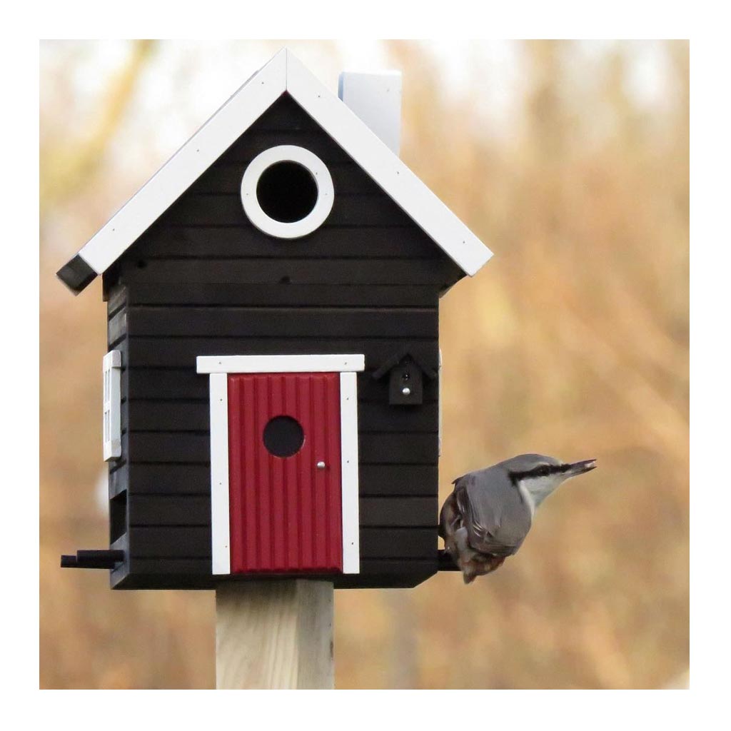 Designer Bird House Feeder Ebony The Design Edit