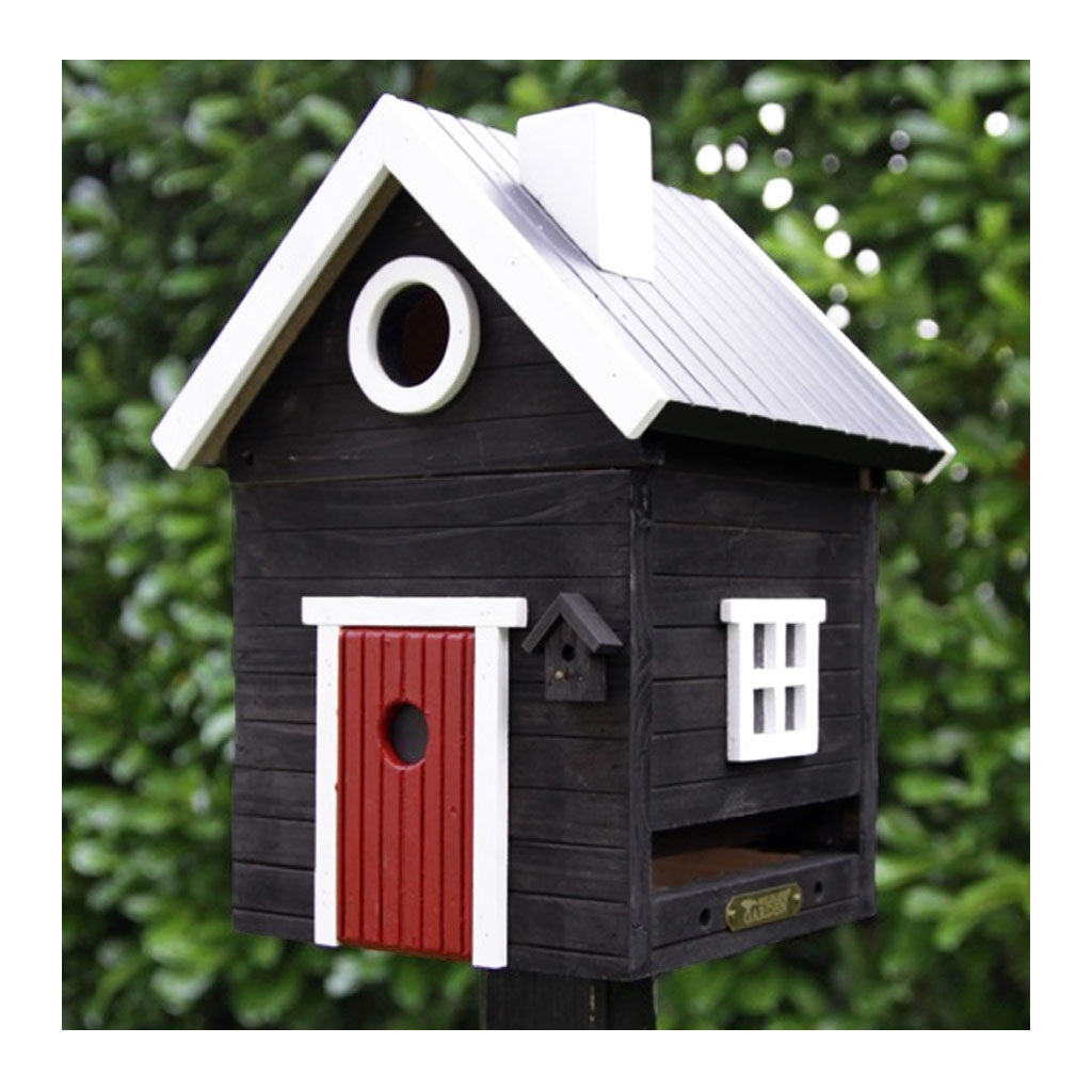 Designer Bird House Feeder Ebony The Design Edit