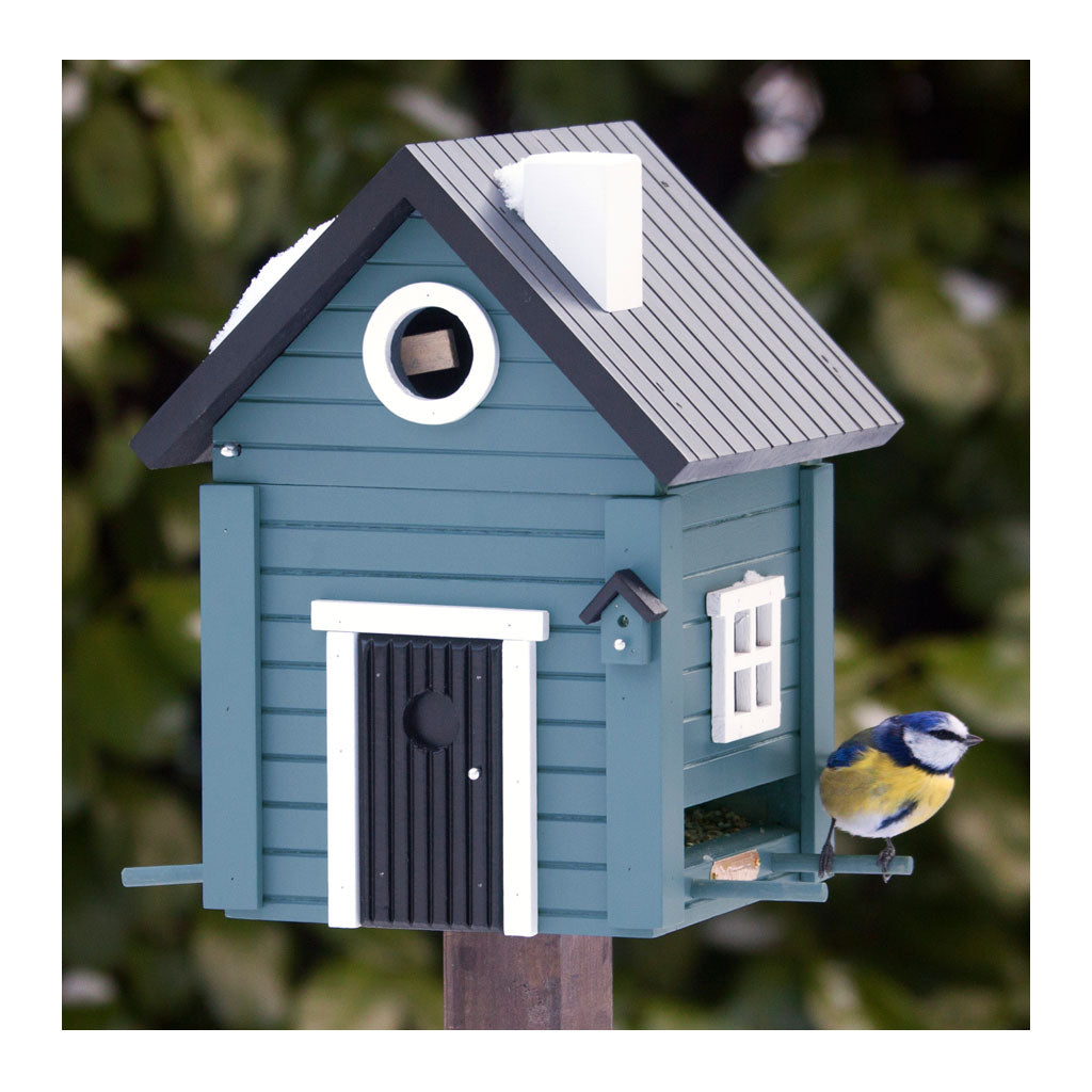 Designer Bird House Feeder Cornflower Blue The 