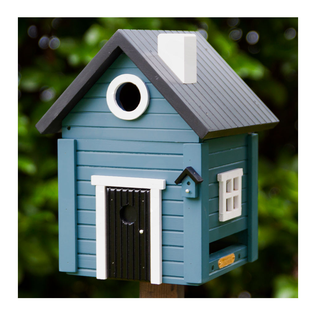 Designer Bird House Feeder Cornflower Blue The 