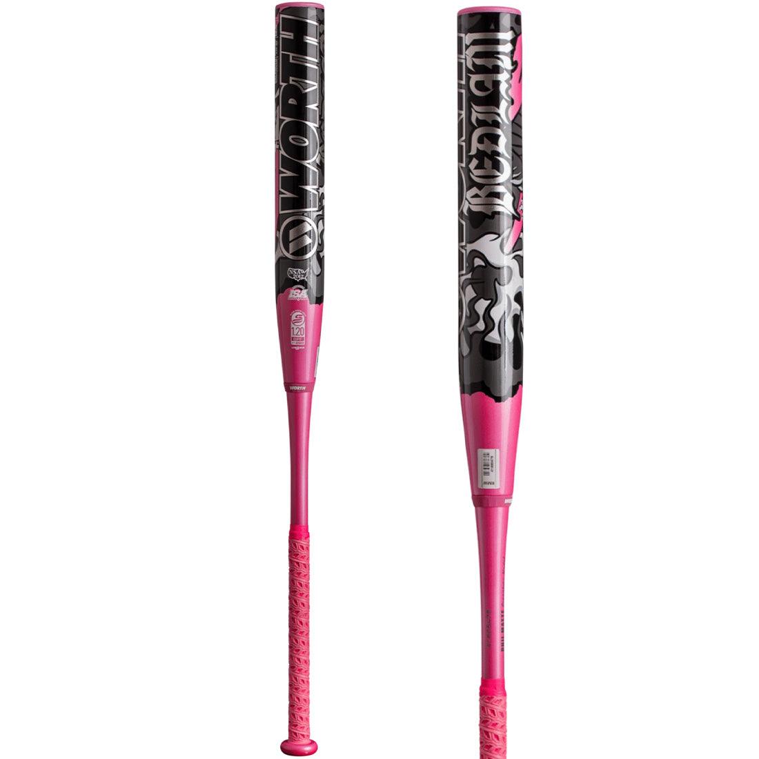 2025 Worth Bedlam Phil Matte 13.5" 2PC Balanced USSSA Slowpitch Softball Bat: WSU5PMBB