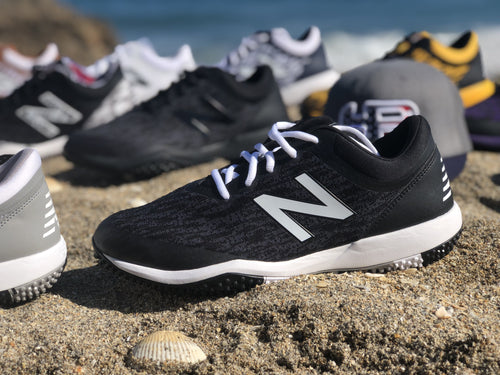 navy new balance turf shoes