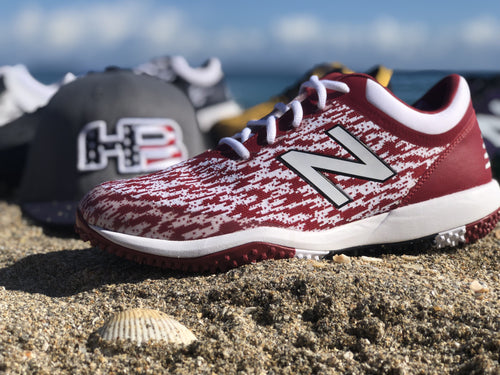 red new balance turf shoes