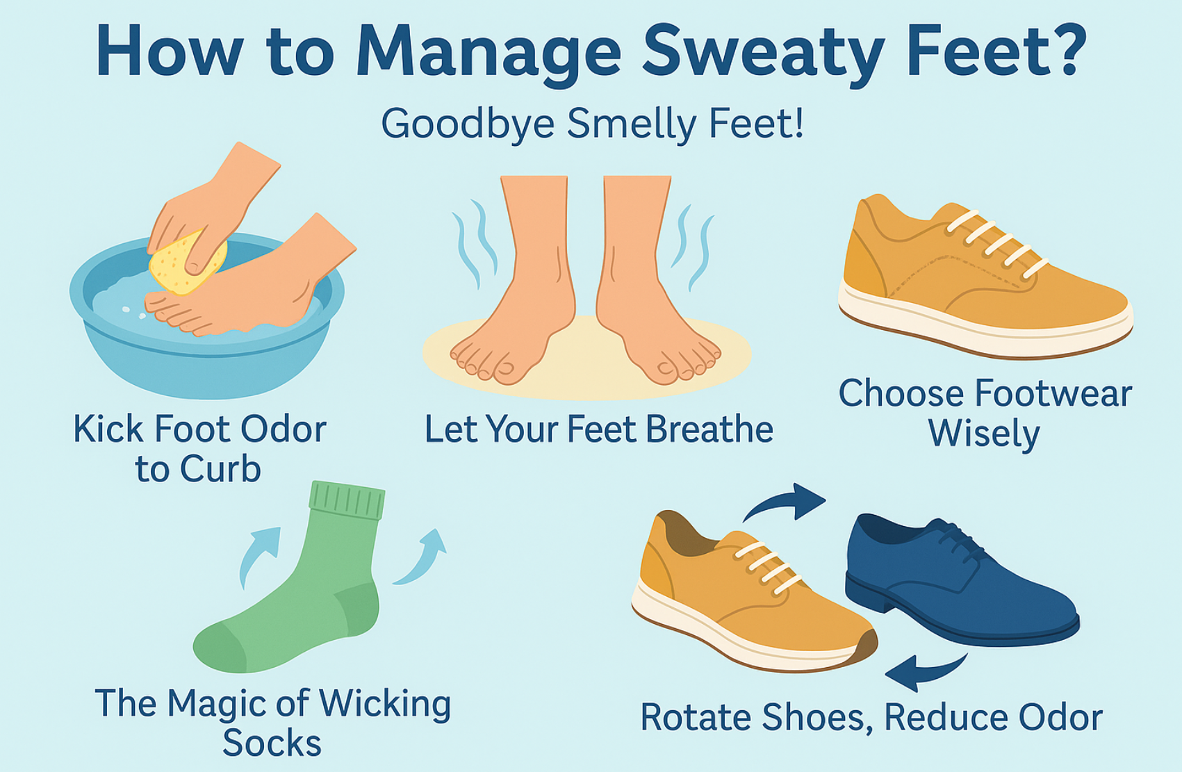 prevent foot odor | foot health products | odor-fighting socks | cotton socks UK | foot sweat solutions