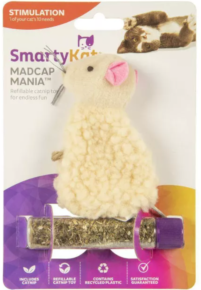 Smartykat Madcap Mania Mouse Refillable Catnip Toy