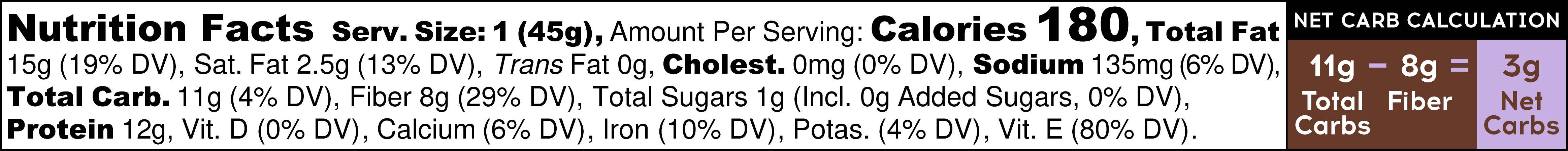 Almond butter Chip Nutrition