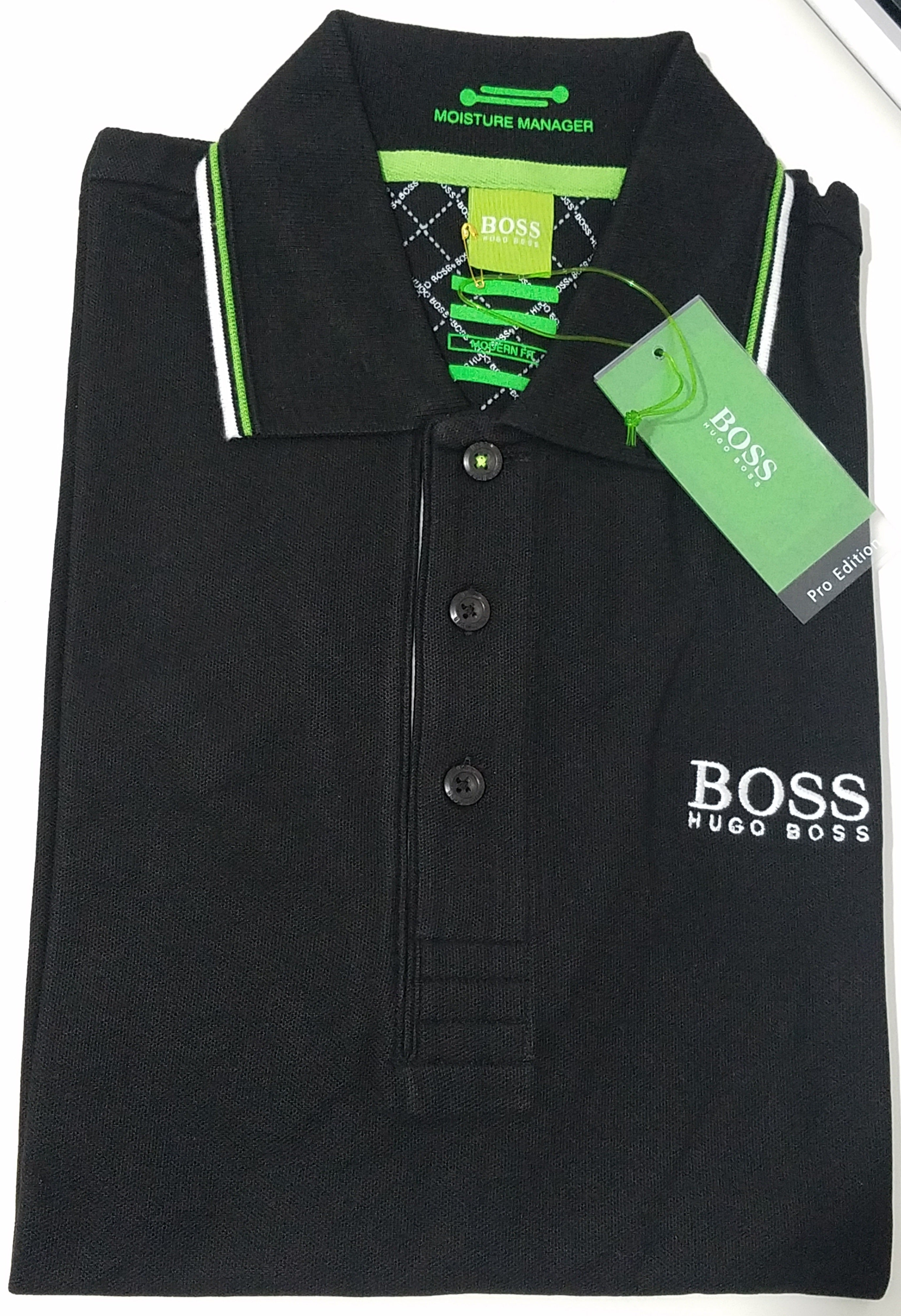 أحرق إبرة مجعد hugo boss green shirt 