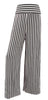Womens Wide Striped Palazzo Baggy Trouser