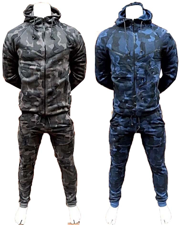 Camouflage Fleece Tracksuit Mens