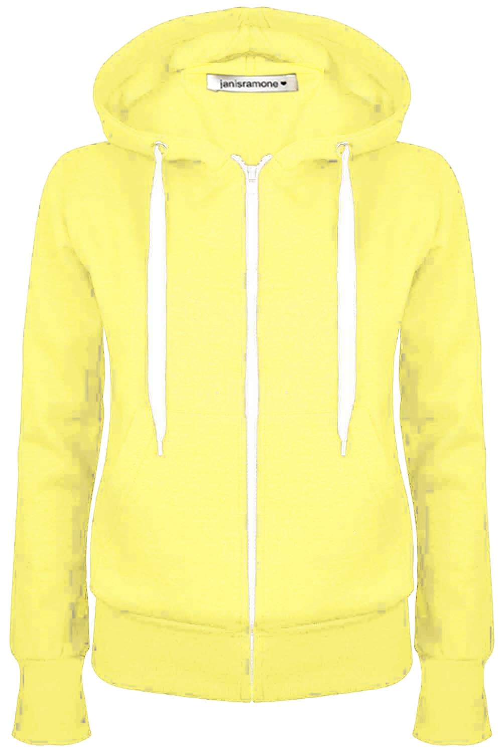 yellow hooded jumper