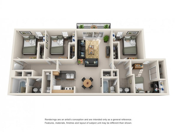 Professionelle Wohnungsreinigung für Vier-Zimmer-Wohnungen
