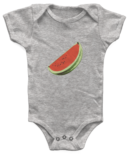 watermelon onesie baby