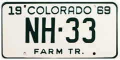 Colorado License Plates