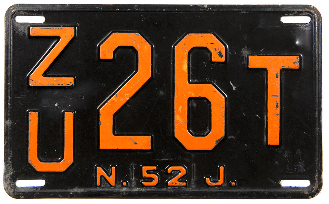 New Antique car license plates nj 1950s