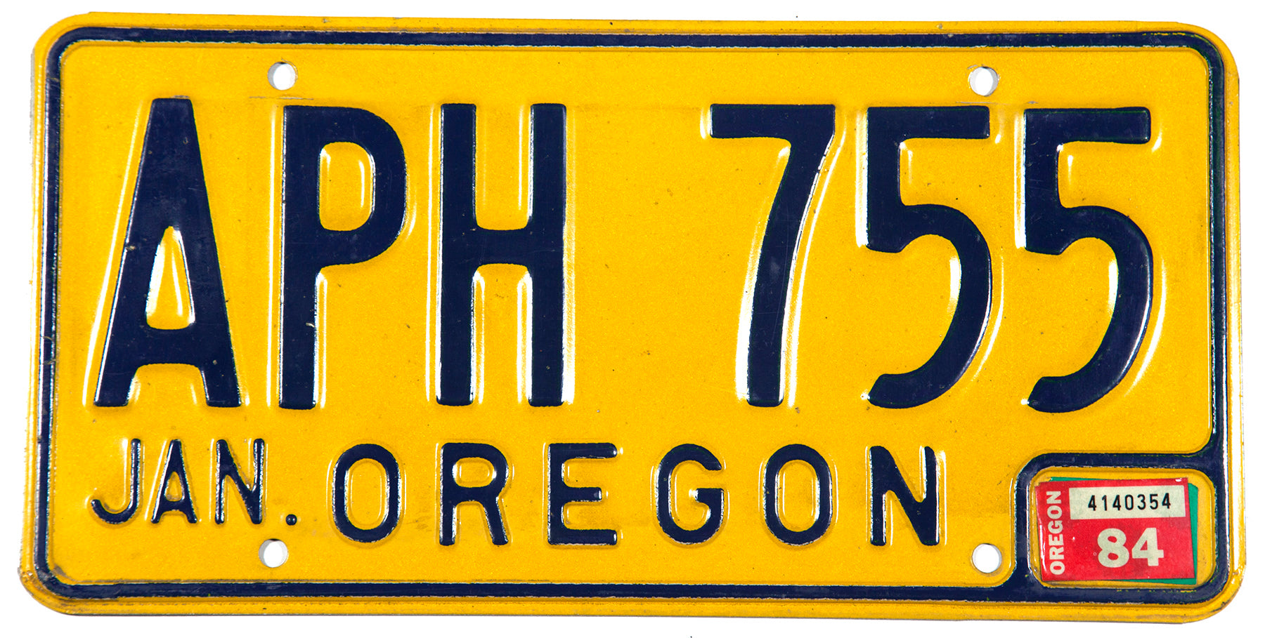 1984 Oregon License Plate Brandywine General Store