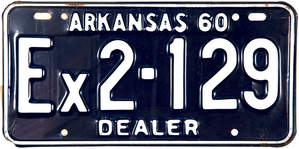 1960 Arkansas Dealer License Plate | Brandywine General Store