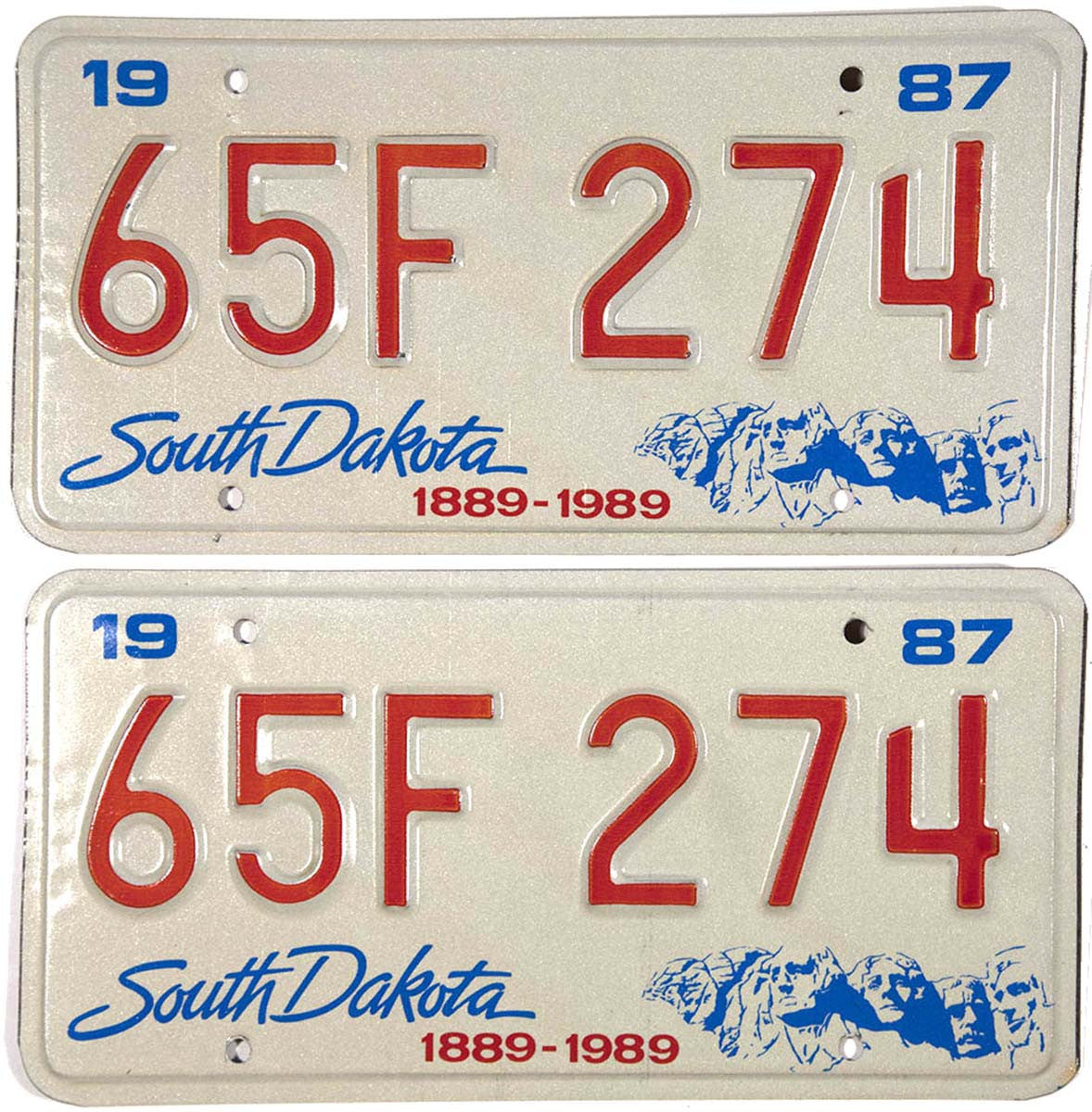 1987 South Dakota License Plates Brandywine General Store