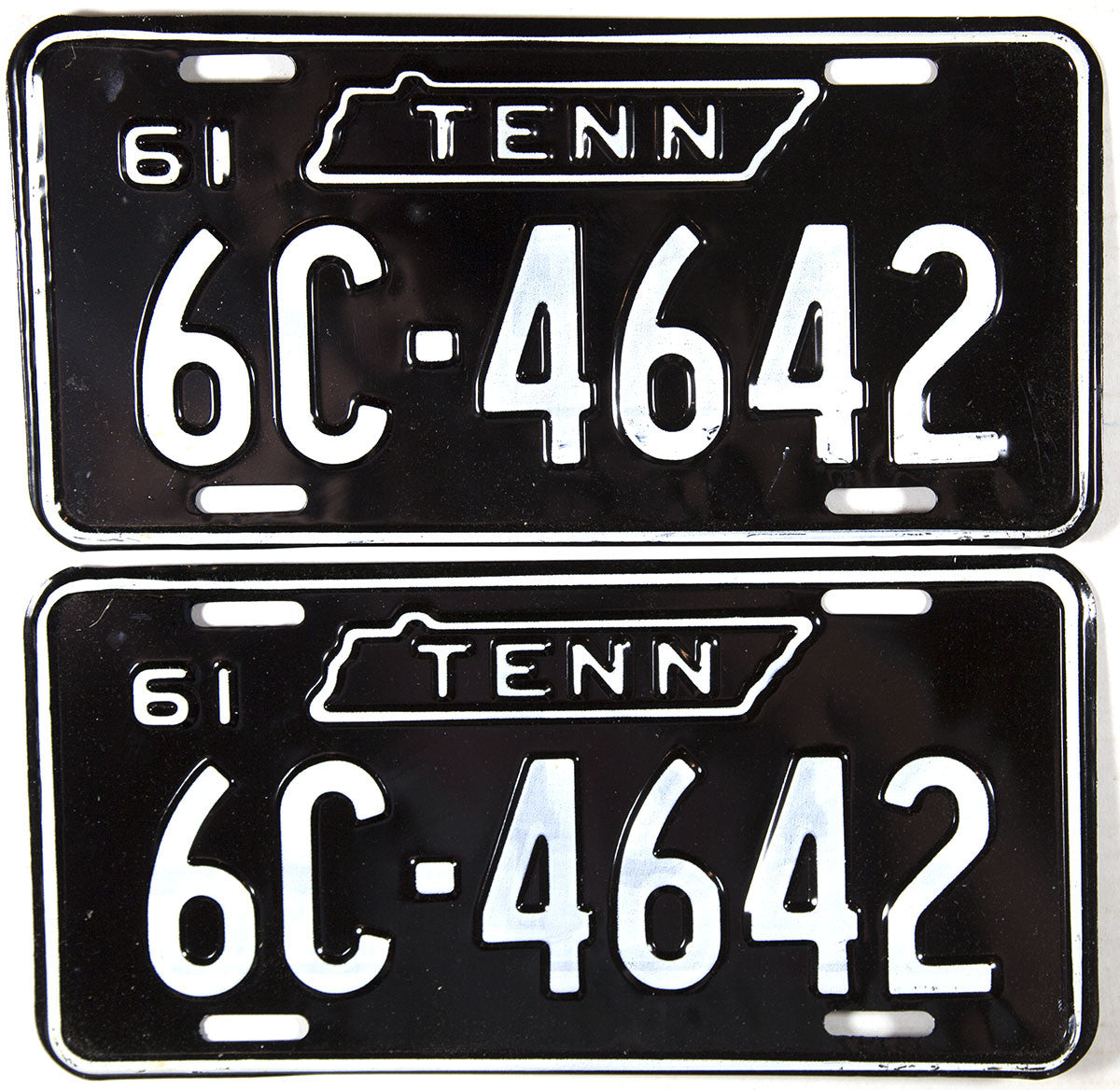 1961 Tennessee License Plates Brandywine General Store