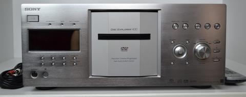 Sony 400 disc dvd explorer changer silver with remote cdp-cx777es
