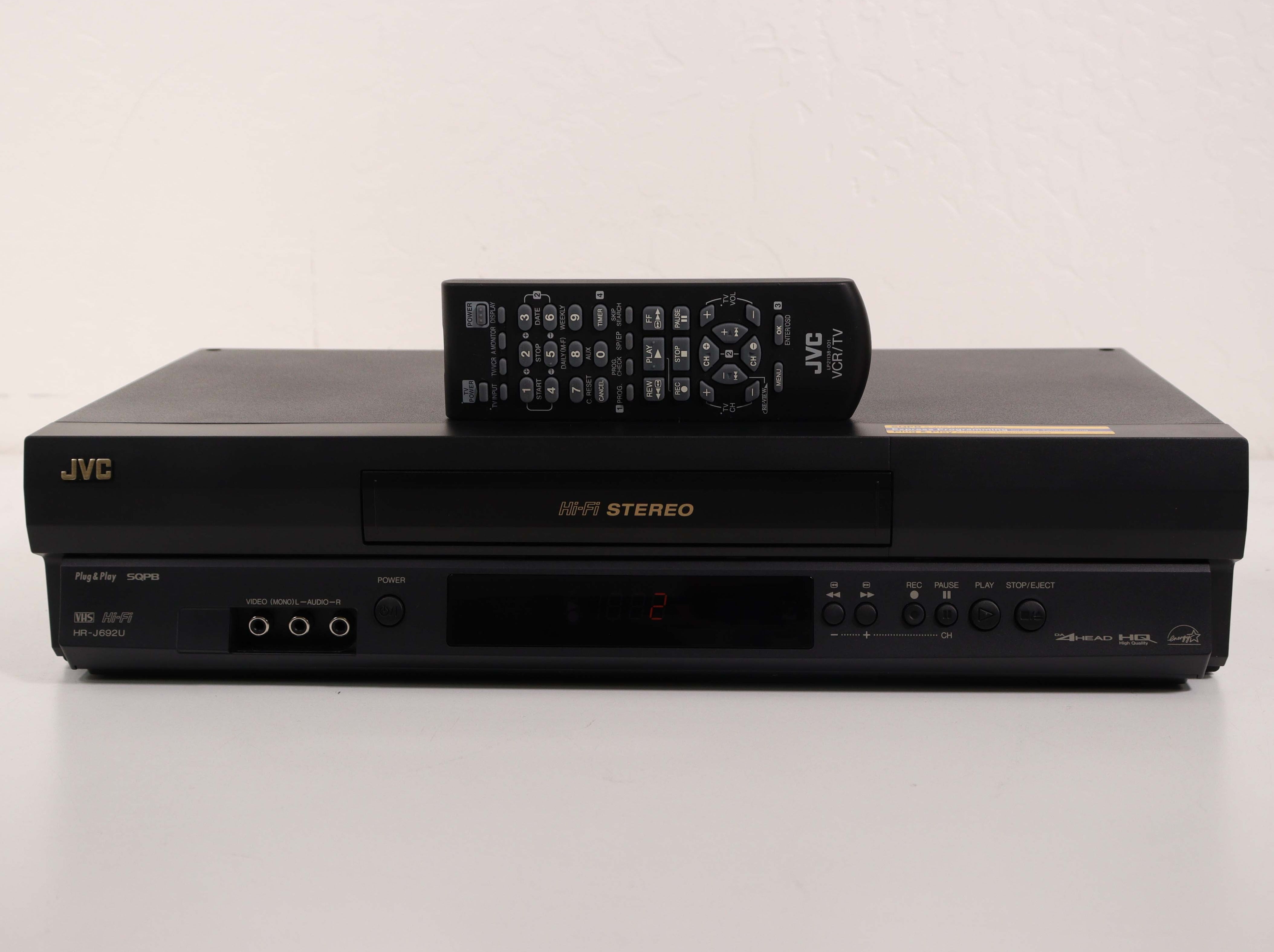 JVC HR-J692U 4-Head Hi-Fi Stereo VCR VHS Player Recorder