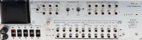 MCINTOSH C20 BACK PANEL CONNECTIONS INPUTS OUTPUTS