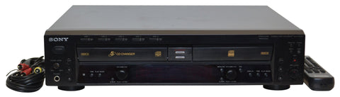 Sony dual tray 5 disc cd player changer recorder