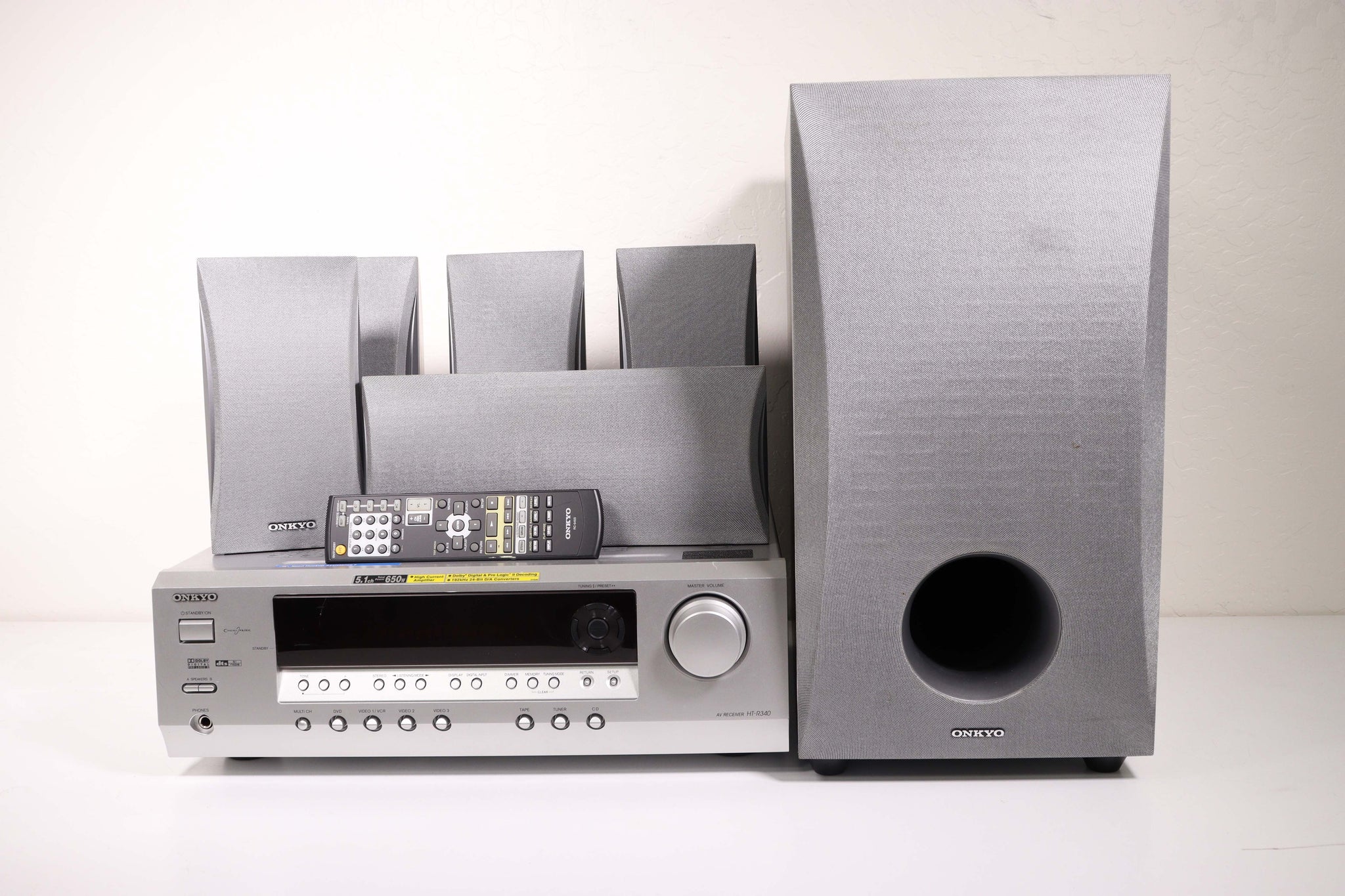 Microbe vergiftigen Monument Onkyo HT-R340 Home Theater System AV Receiver Surround Sound Amplifier