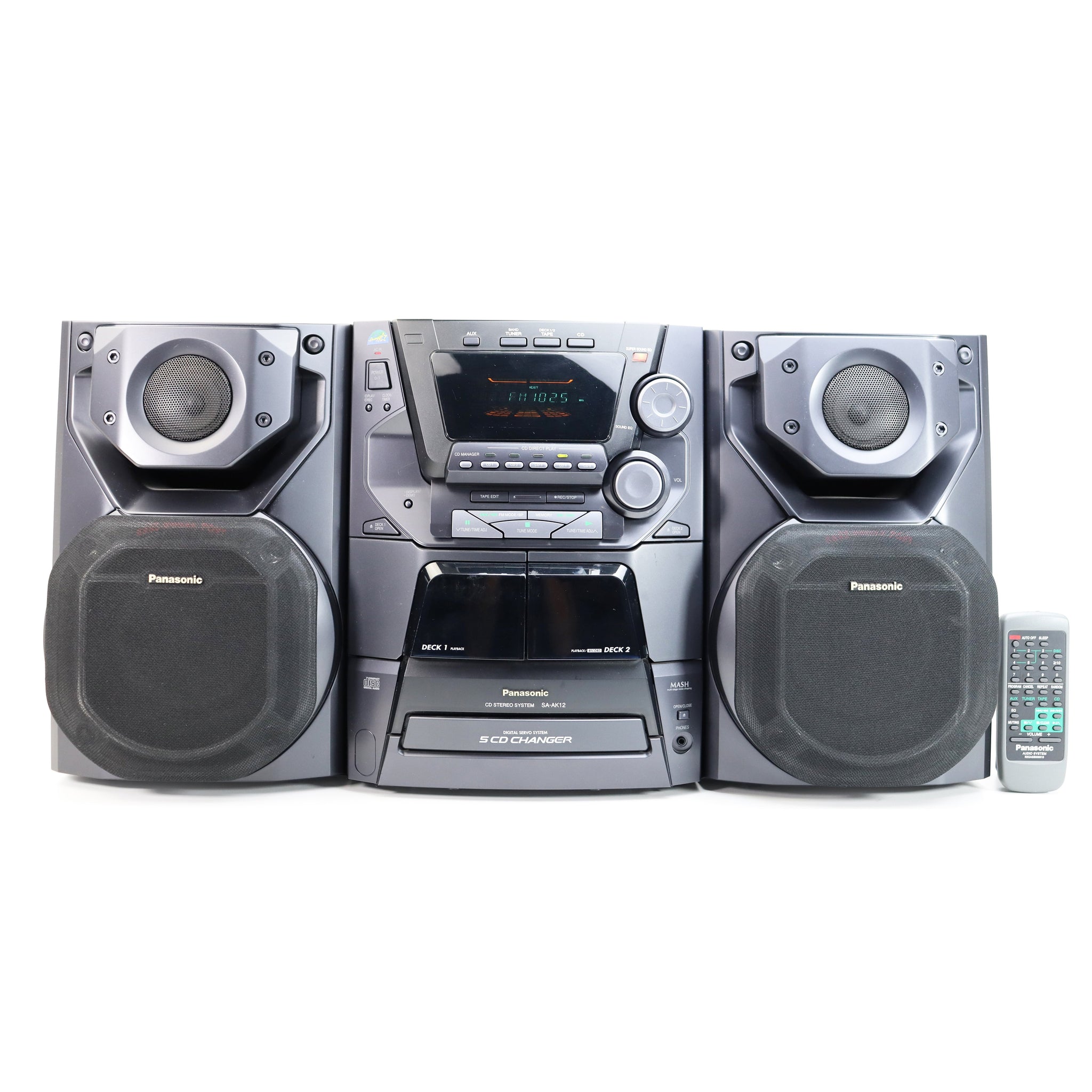 Panasonic SA-AK27 5-Disc CD Changer System with Speakers