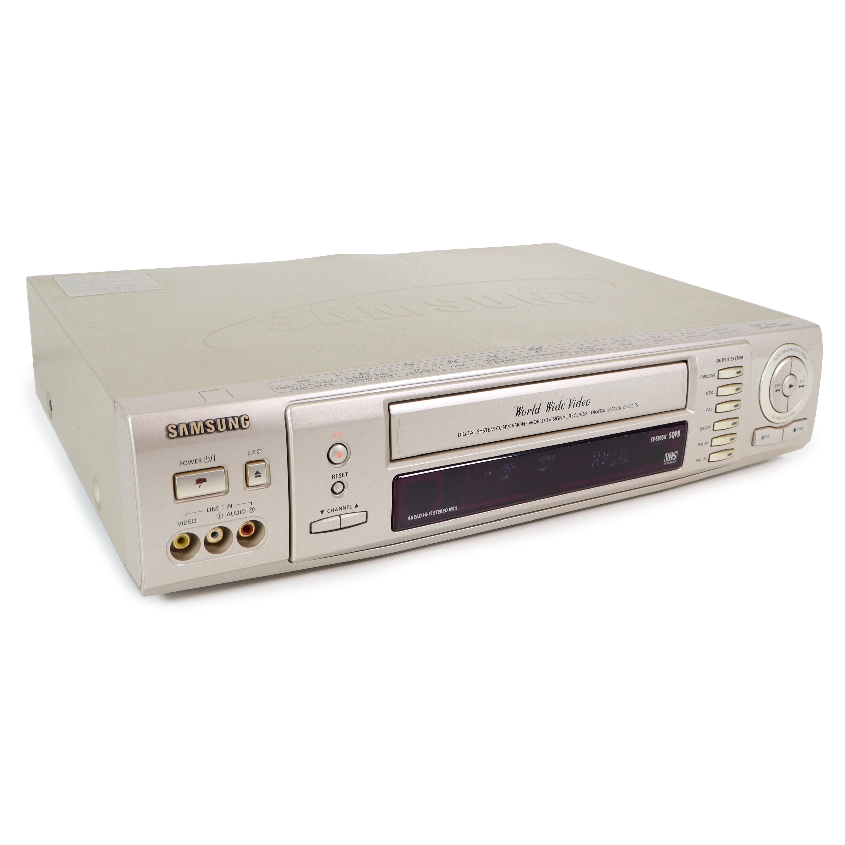 ワールドワイド全世界対応VHSビデオデッキ samsug sv-5000w - 映像機器