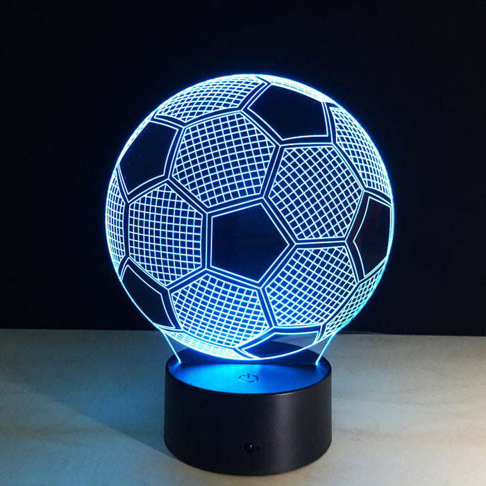 football 3d illusion lamp