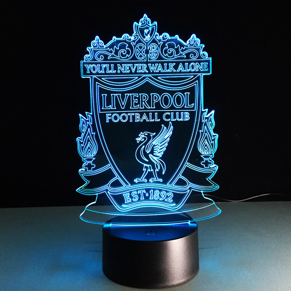 Image of Football Liverpool 3D Optical Illusion Lamp