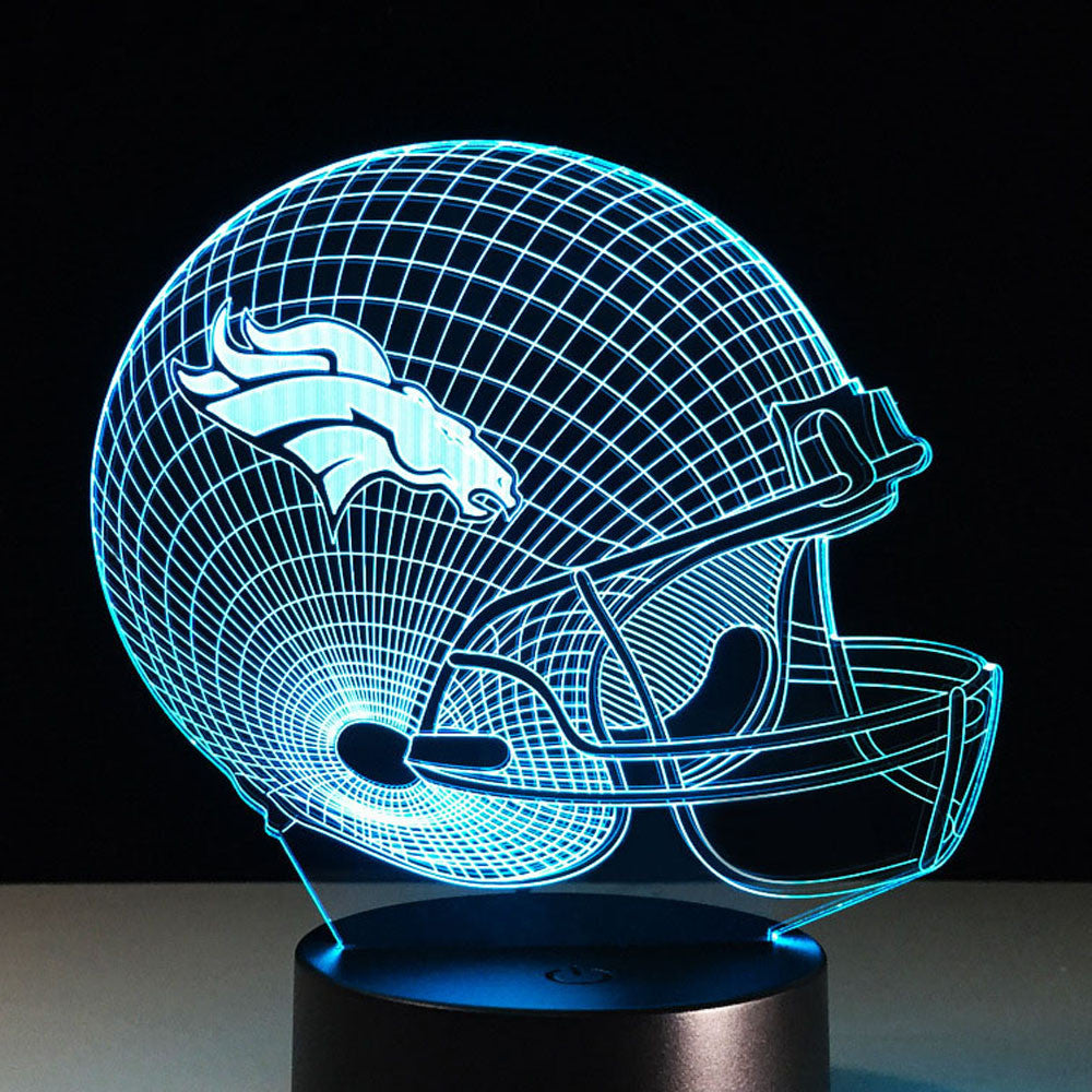Image of Denver Broncos 3D Optical Illusion Lamp