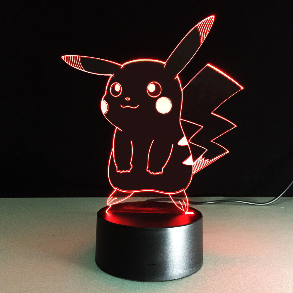 Image of Pikachu 3D Optical Illusion Lamp