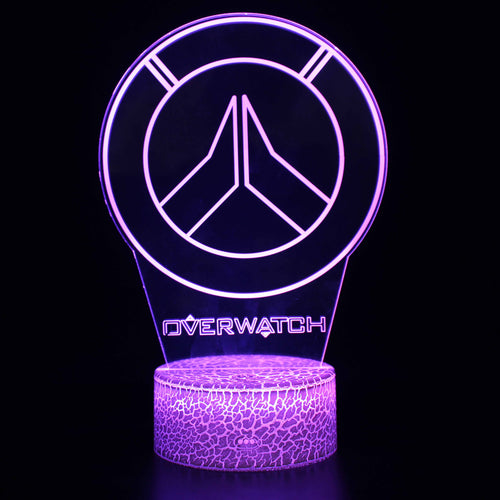 Overwatch Logo 3D Optical Illusion Lamp