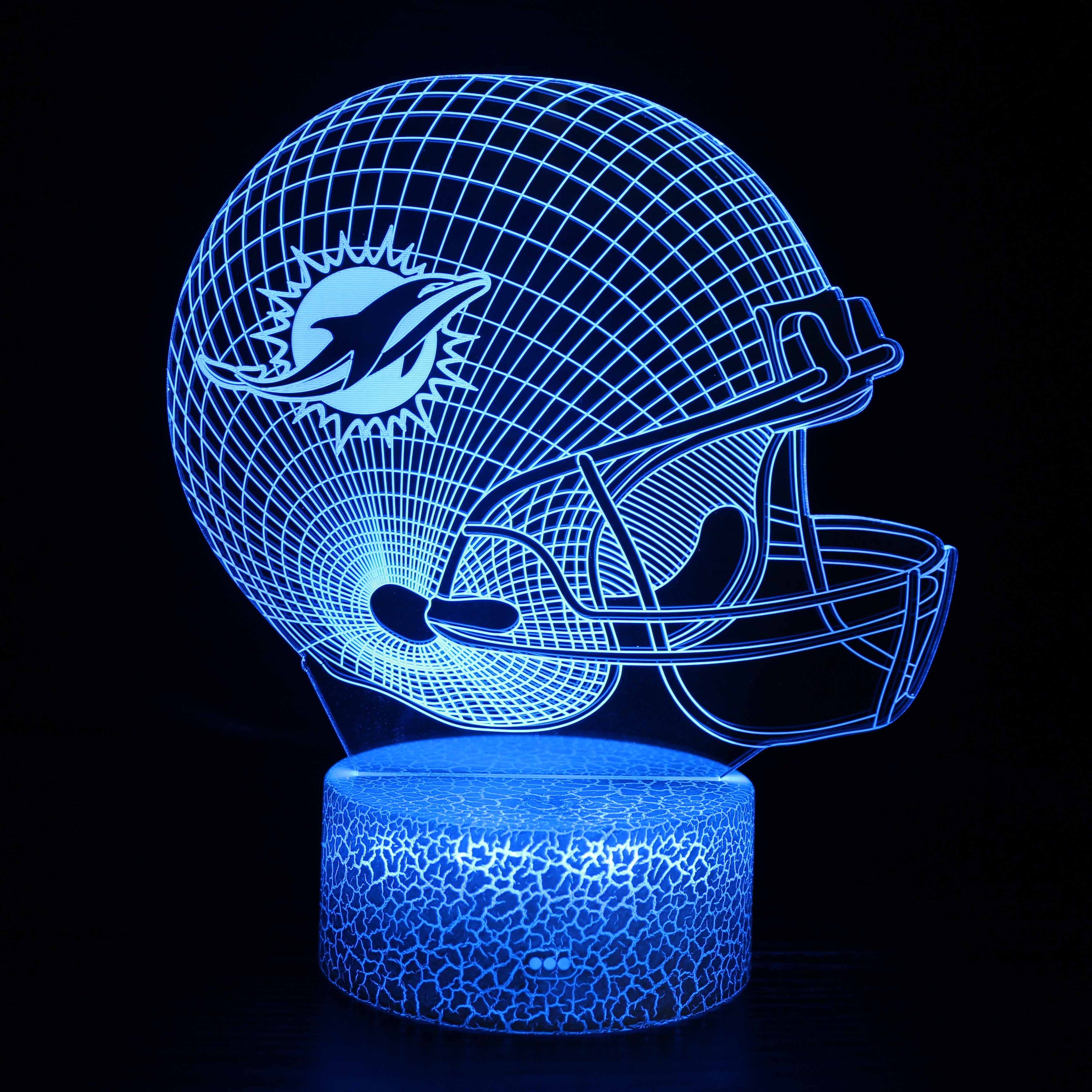 miami dolphins 3d lamp