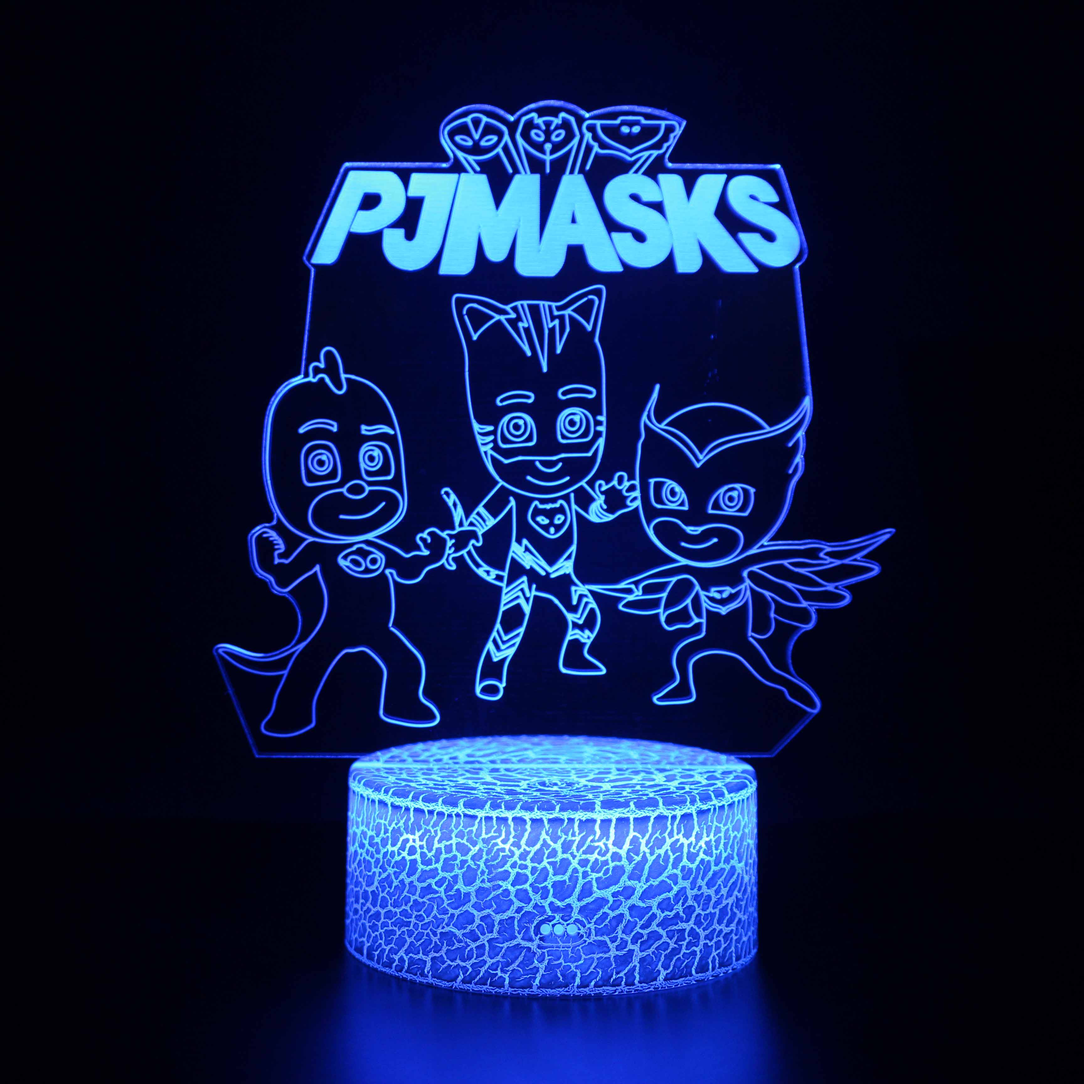 PJ Masks Cartoon Optical Illusion Lamp - 3D Optical Lamp product image