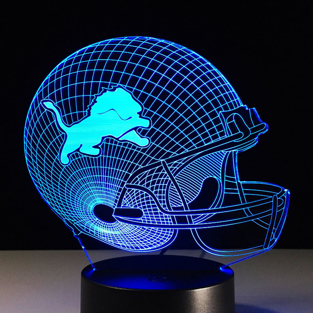 Image of Detroit Lions 3D Optical Illusion Lamp