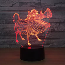 Cartoon Pig 3D Optical Illusion Lamp – 3D Optical Lamp