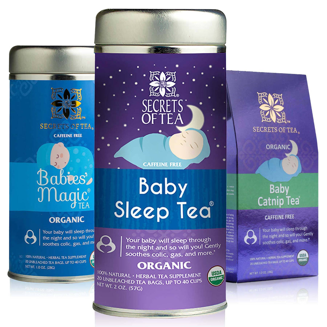 Baby GAS Relief, Colic, Acid Reflux, Constipation Relief Herbal Tea by Oomi - USDA Organic 30 Servings - Caffeine & Gluten Free - Help Baby Sleep