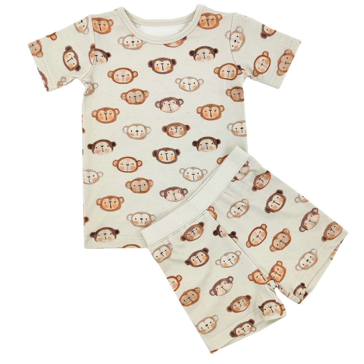 Monkey Business Bamboo Shorts Set