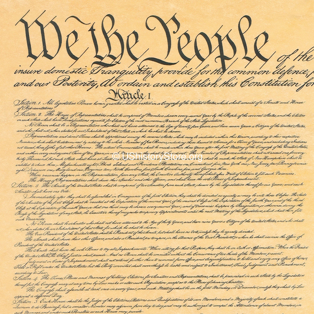 Constitution of the United States - Big Parchment Poster