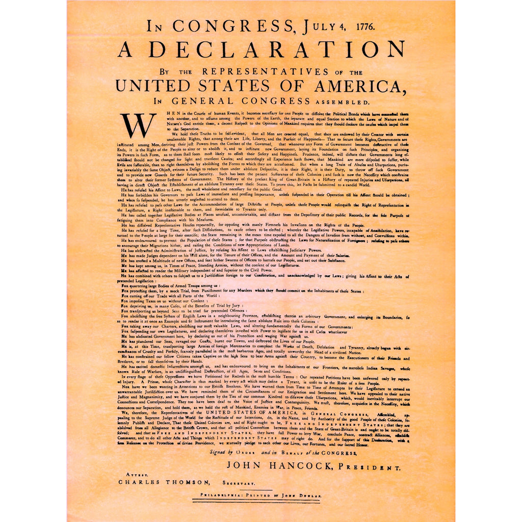 declaration of independence picture