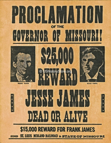 James Brothers $25,000 Reward Wanted Poster – mediakits.theygsgroup.com